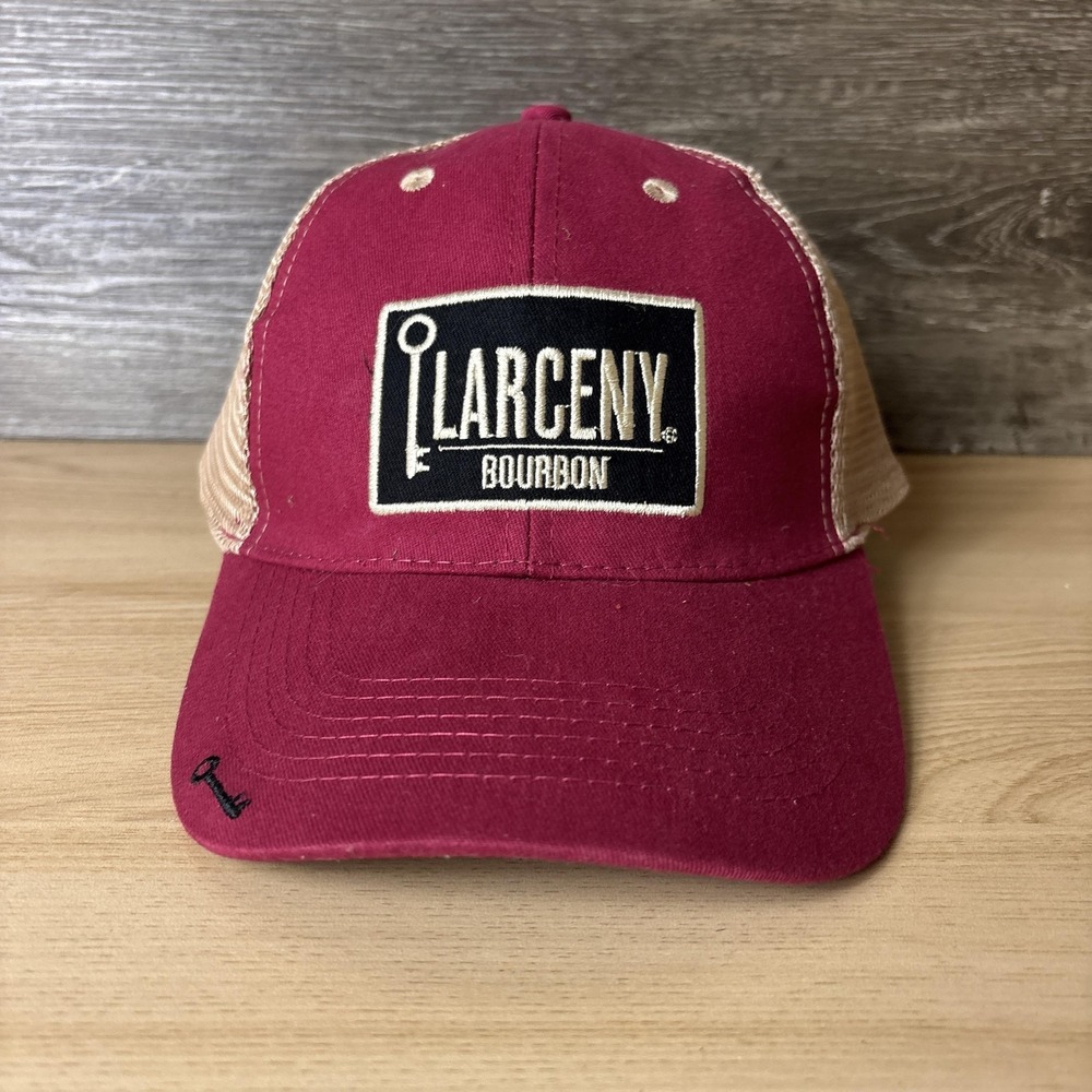 Larceny Bourbon Hat‎ Cap Snap Back Trucker Mesh Patch Distillery Promo Mens